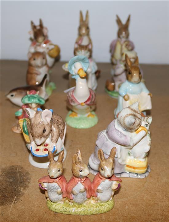 Collection of Beatrix Potter figures